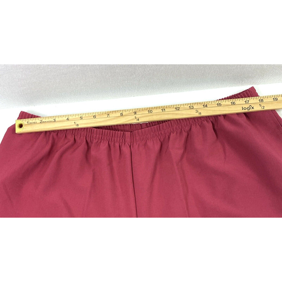 Blair Pants Womens Size 24W Cranberry Red‎ Slacks Polyester Blend Pockets - Picture 5 of 10